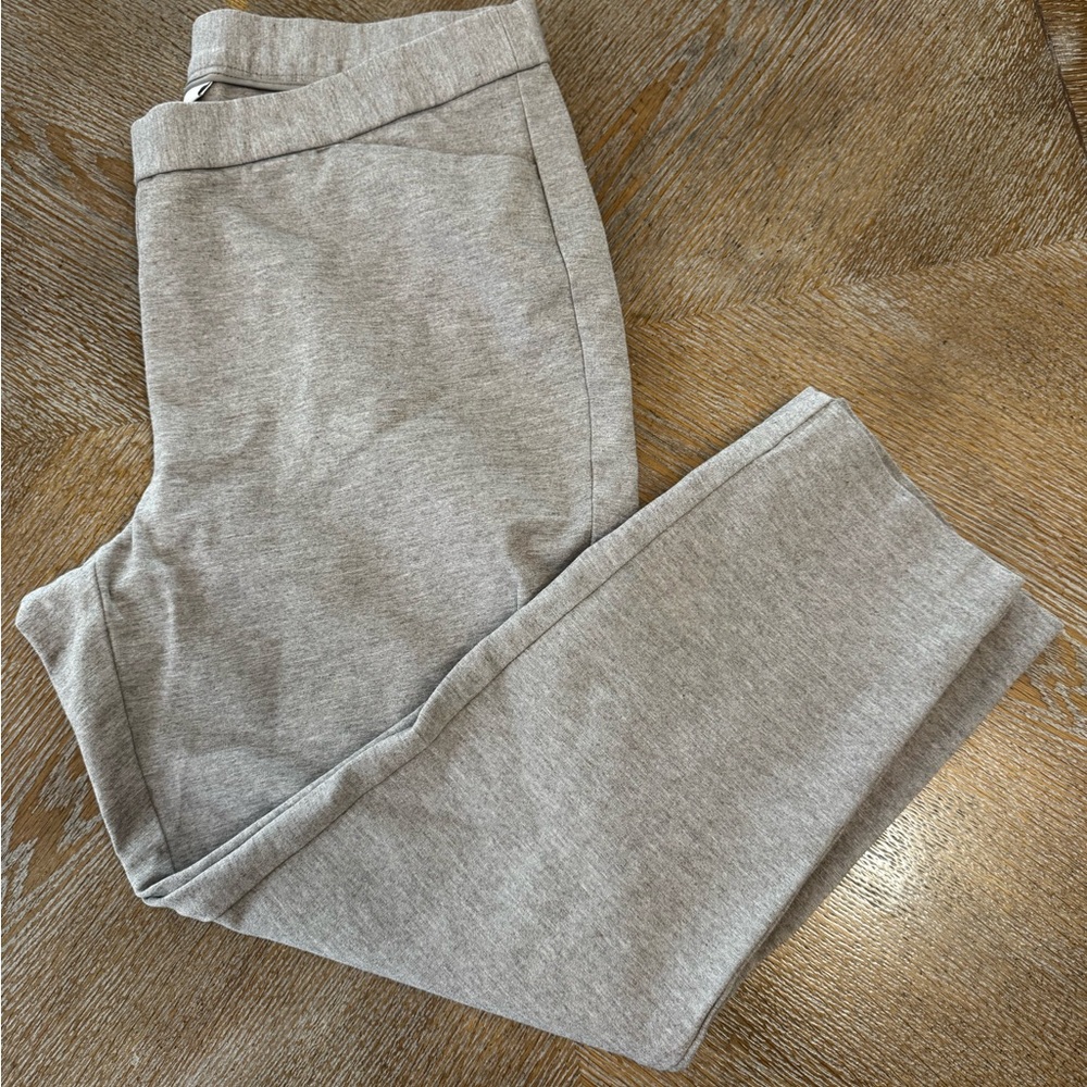 J. JILL Gray Ponte Slim Leg XL Petite Waist 36” Inseam 25” Pockets